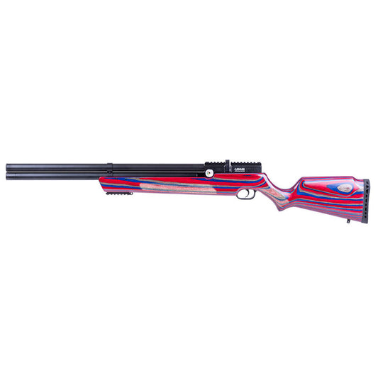 Avenger, Regulated PCP Air Rifle, Red/Blue Laminate Stock, .25 Cal.