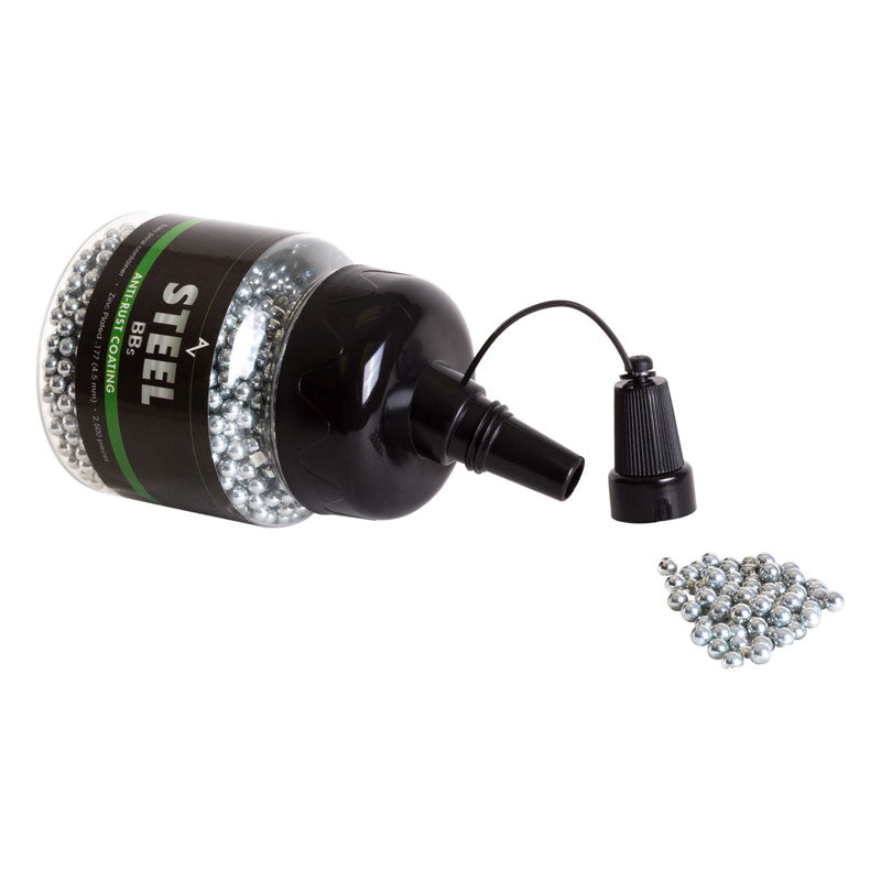 Steel BBs, .177 Cal, 5.1 Grains, Zinc-Plated, 2,500ct