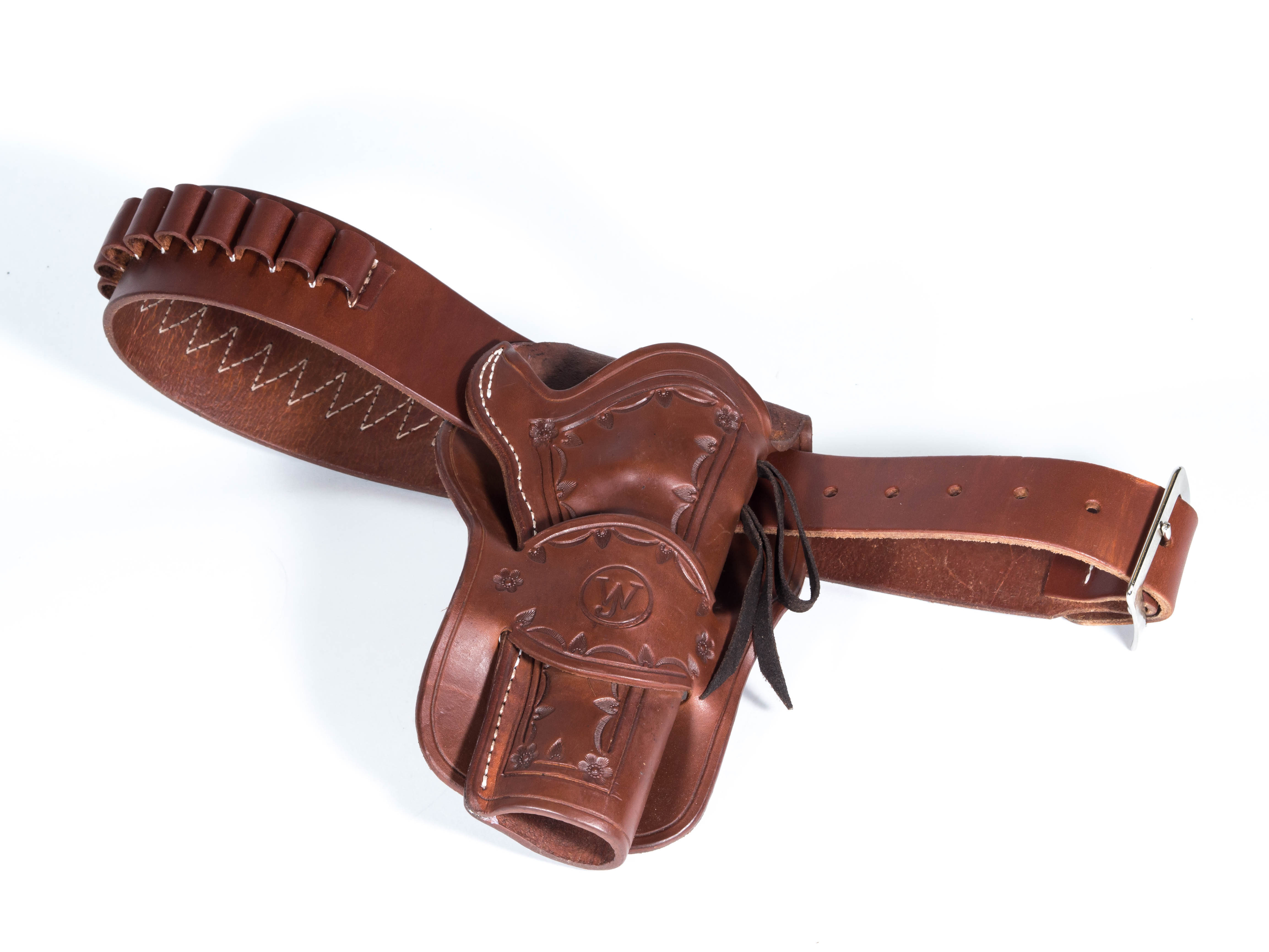 Western Justice 6 Leather Holster, Natural, Right Hand