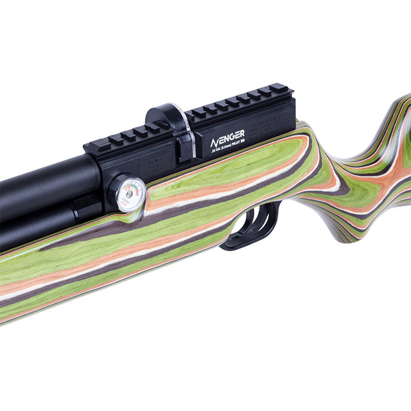 Air Venturi Avenger, Green Mountain Camo Laminate Stock, .25 Cal.