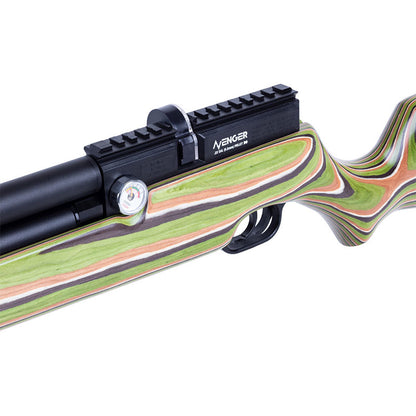 Air Venturi Avenger, Green Mountain Camo Laminate Stock, .25 Cal.