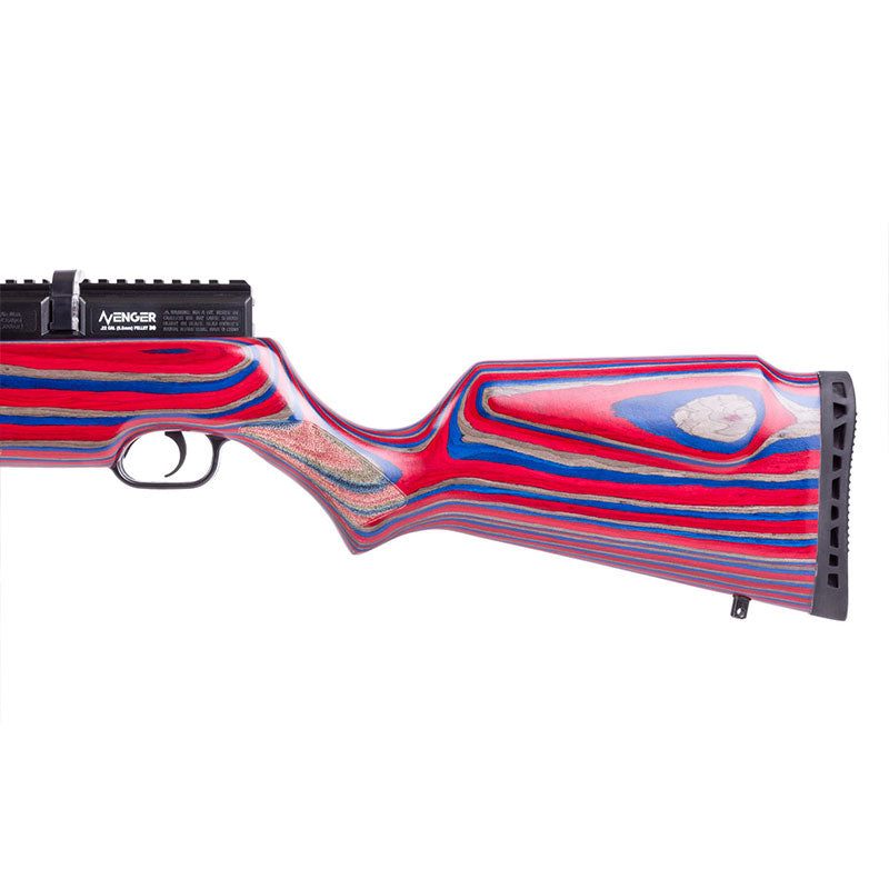 Avenger, Regulated PCP Air Rifle, Red/Blue Laminate Stock, .25 Cal.