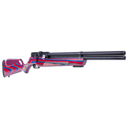 Avenger, Regulated PCP Air Rifle, Red/Blue Laminate Stock, .25 Cal.