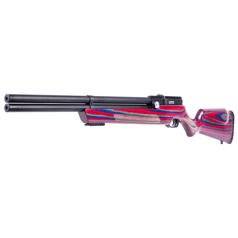 Avenger, Regulated PCP Air Rifle, Red/Blue Laminate Stock, .25 Cal.