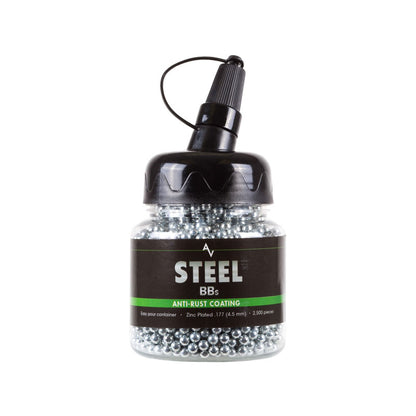Steel BBs, .177 Cal, 5.1 Grains, Zinc-Plated, 2,500ct