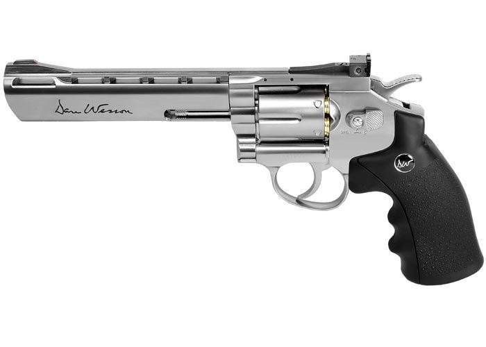 8100 Dan Wesson 6" CO2 BB Revolver, Silver-img-0