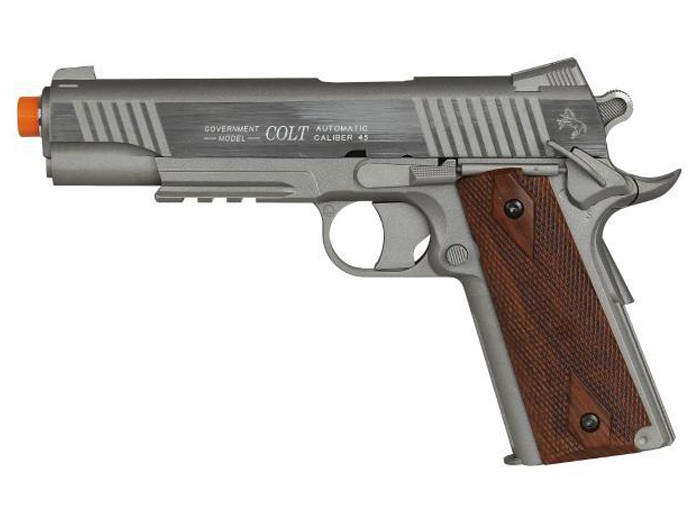 4718 Colt 1911 Full-Metal Airsoft Pistol, Non-Blowback-img-0