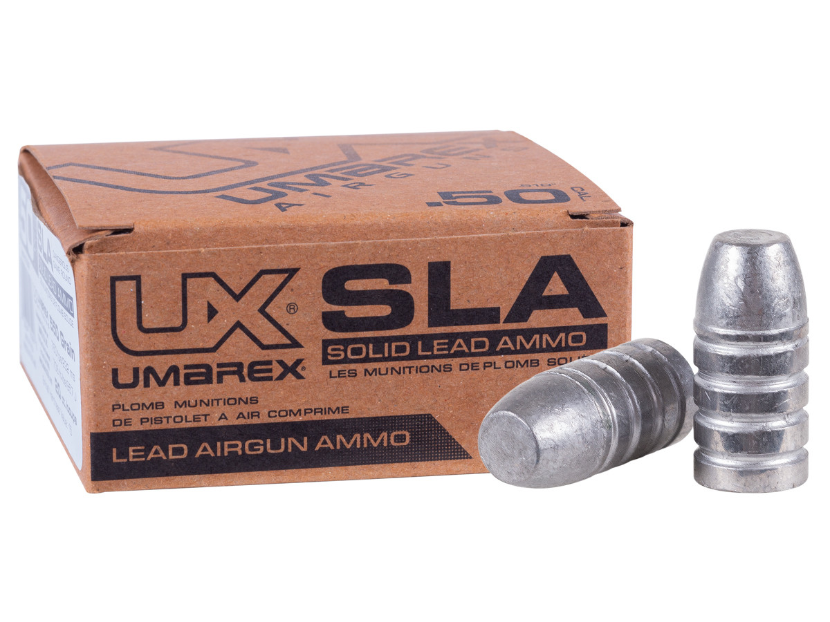 1581 Umarex SLA - Solid Lead Ammo - .510/.50 cal, 550 grain (20ct.)