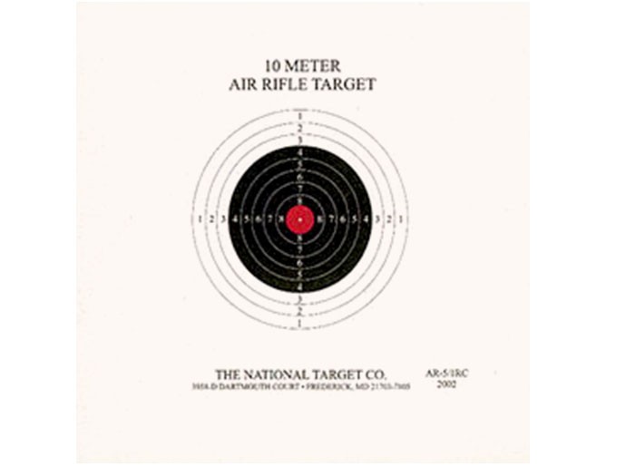 1163 National Target Single Bull Red Center Air Rifle Target-img-0