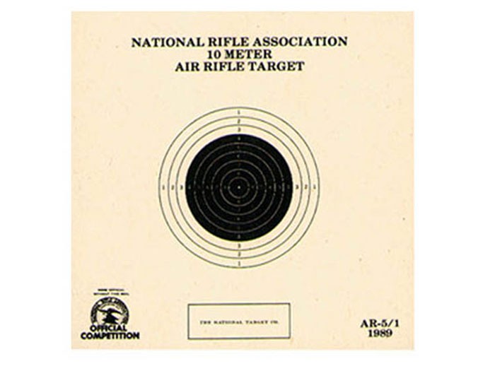 1169 National Target NRA 10-Meter Air Rifle Bullseye Target, 1 Bull 100ct-img-0