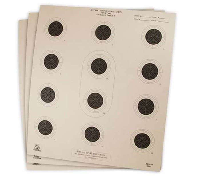3539 National Target Air Rifle Target, 12 Bullseye, 100 ct-img-0
