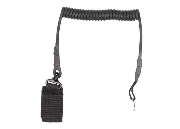 5380 ASG Lanyard, Belt Attach, Coiled Cable, Black-img-0
