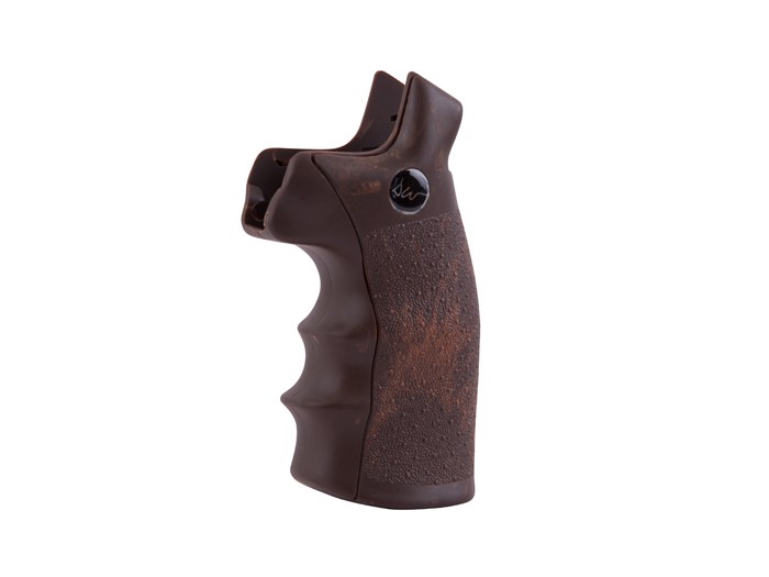 5554 Dan Wesson Brown Revolver Grips, Looks Like Wood-img-0